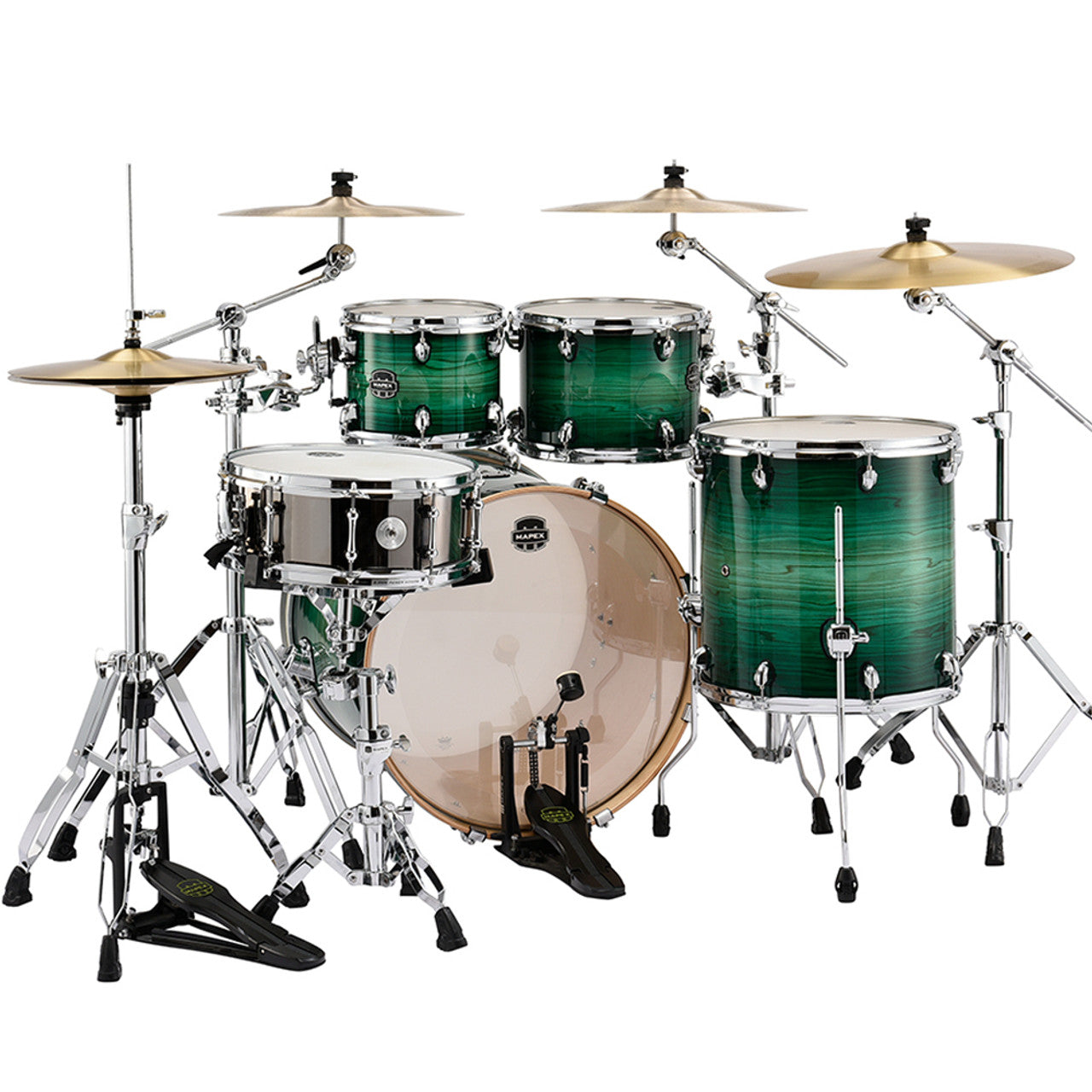Mapex Armory 5pc Rock Shell Pack in Emerald Burst